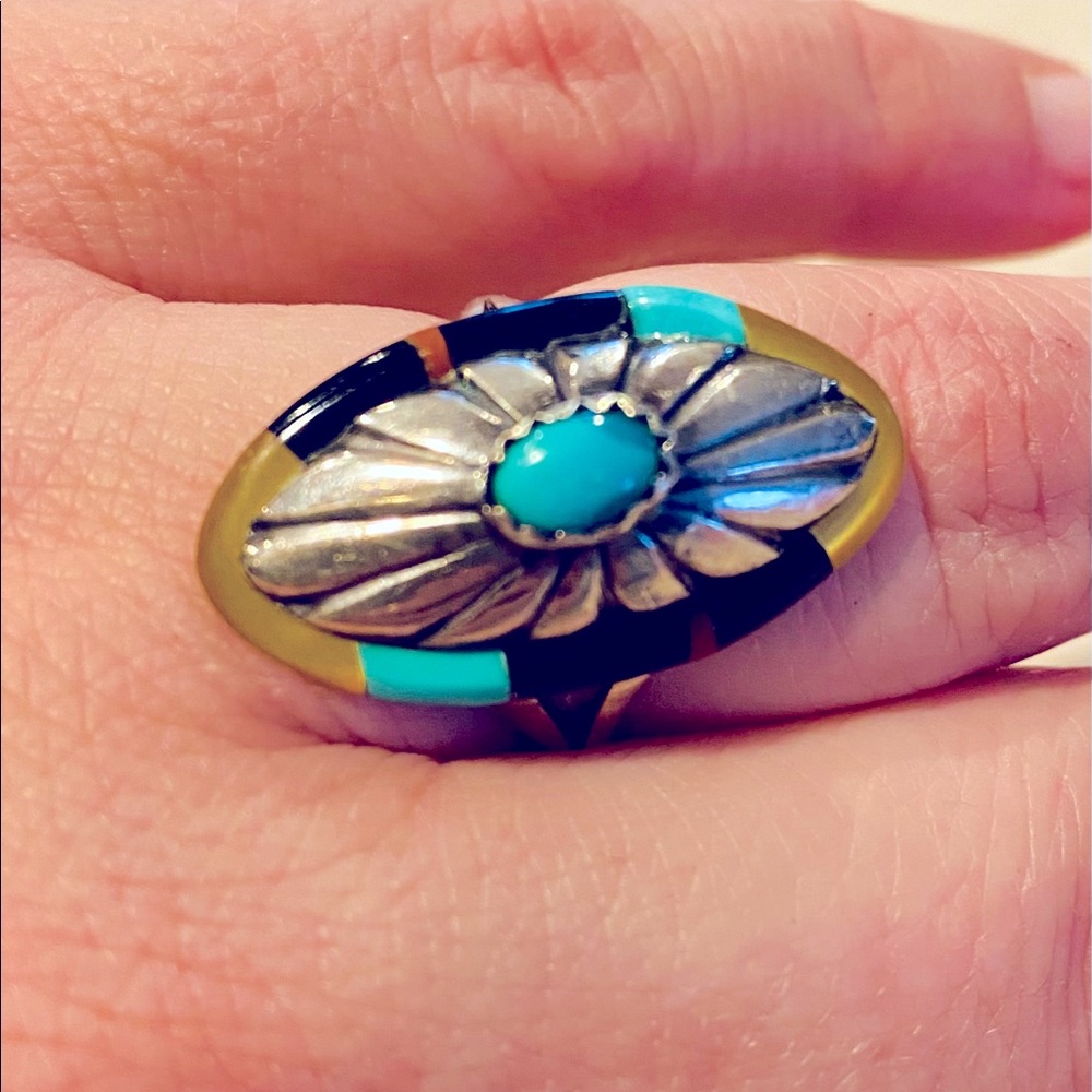 vintage turquoise & sterling silver